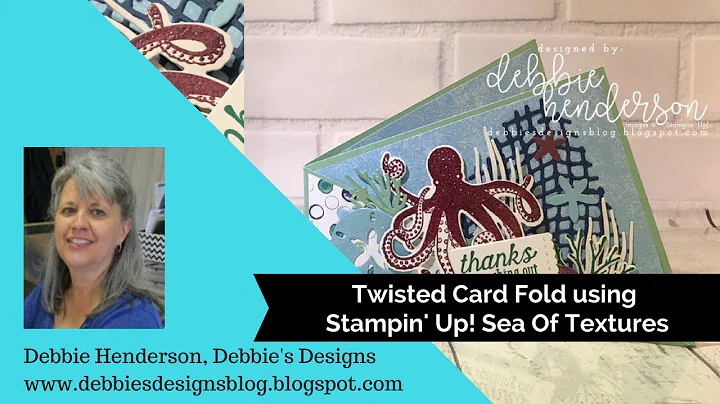 Twisted Card Fold using Stampin' Up! Sea of Textur...