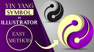 Yin & Yang Symbol Illustrator Tutorial | #logo #design