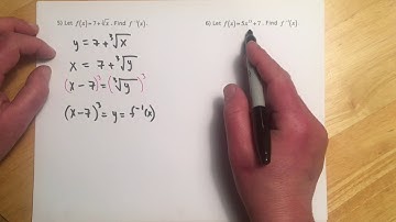 141 1.7 Inverse Functions