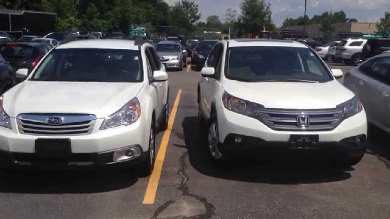 Honda Crv 2017 Vs Subaru Outback Best New Cars For 2018 2017 Subaru Outback And Honda Cr V In Canton Ma You