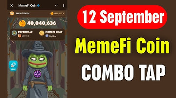 memeFi Daily Combo 12 September | memeFi Secret Code Today 12 September