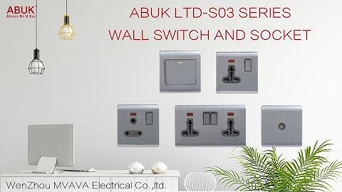 ABUK LTD-S03 SERIES WALL SOCKET & SWITCH