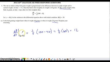 2012 AB & BC #5 Part a