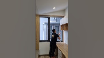 Một chiếc rèm cầu vồng Hàn Quốc đẹp cho căn phòng có cửa kính nhỏ