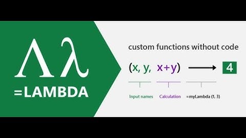 Lambda Functions in Microsoft Excel Tutorial
