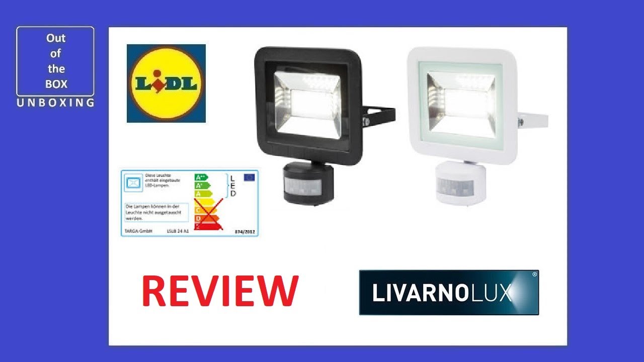 Livarno LUX 24W LED Outdoor Light LSLB 24 A1 REVIEW (Lidl 24W IP44) -  YouTube