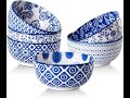 Gibsimi 11oz Blue Bowls (6) Review - Pros &amp; Cons - Gibsimi Ceramic Dessert Bowls