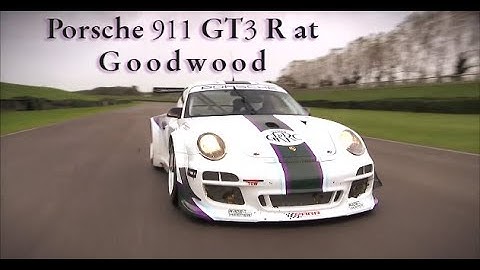 Porsche 911 GT3 R 997 on-track at Goodwood