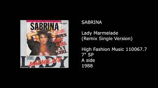 SABRINA - Lady Marmelade (Remix Single Version) - 1988