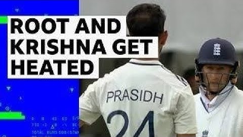 Prasidh Krishna vs Joe Root - THINGS GET HEATED UP! | 5th Test, Day 2 #cricket #joeroot #video 