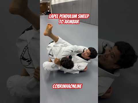 Lapel Pendulum Sweep - Armbar | COBRINHA ONLINE #armlock #bjj #bjjlifestyle