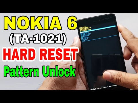Video Nokia 6 (TA-1021) Hard Reset or Pattern Unlock Easy... - youtube