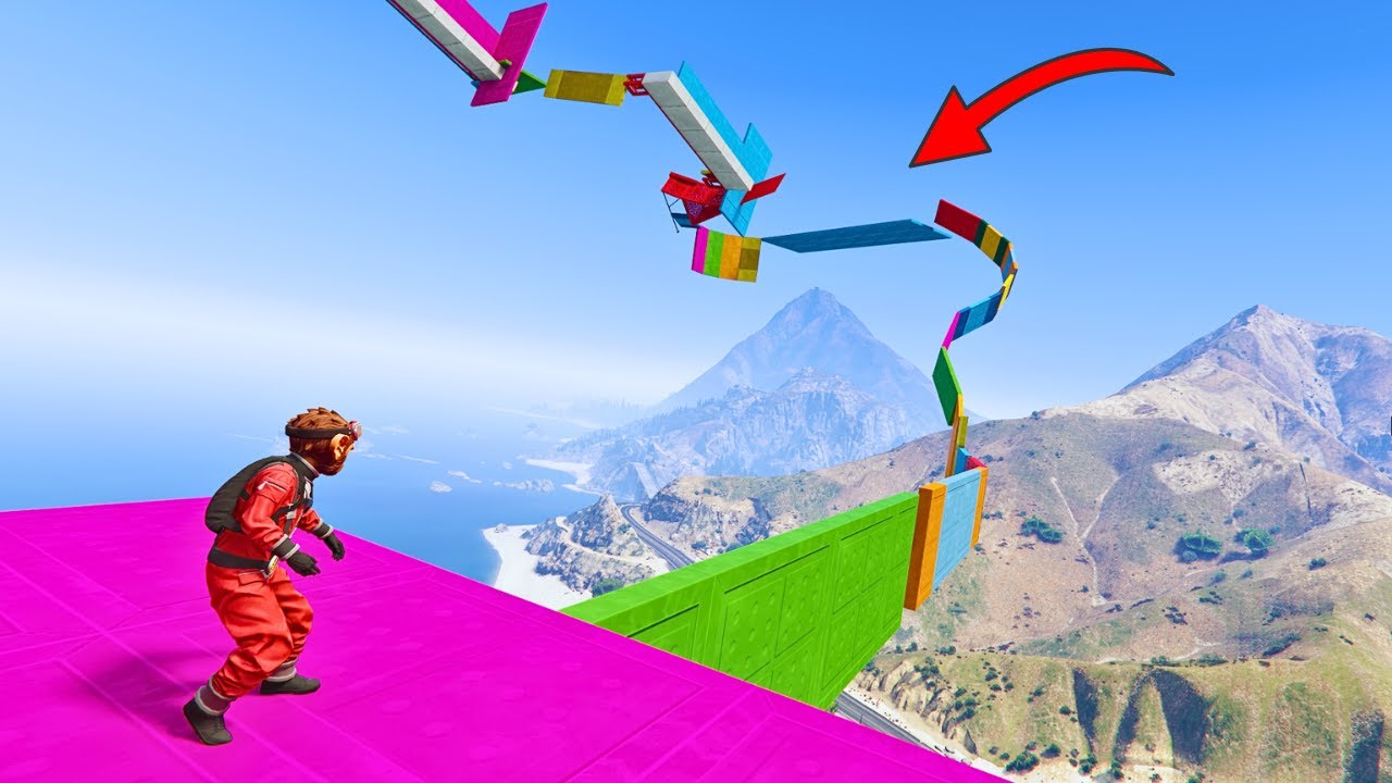 Car + Bike + Foot Parkour Race Challenge 29% People Can Win This Hard Race In GTA 5 Online !