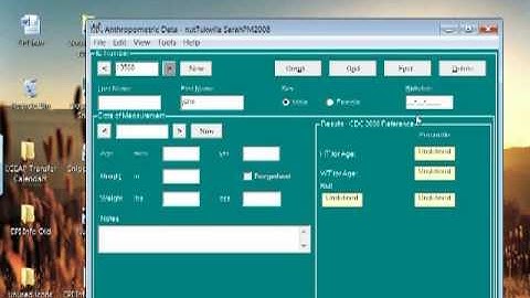 ECEAP EPI Info Part 7 Inputting Growth Data Section 2