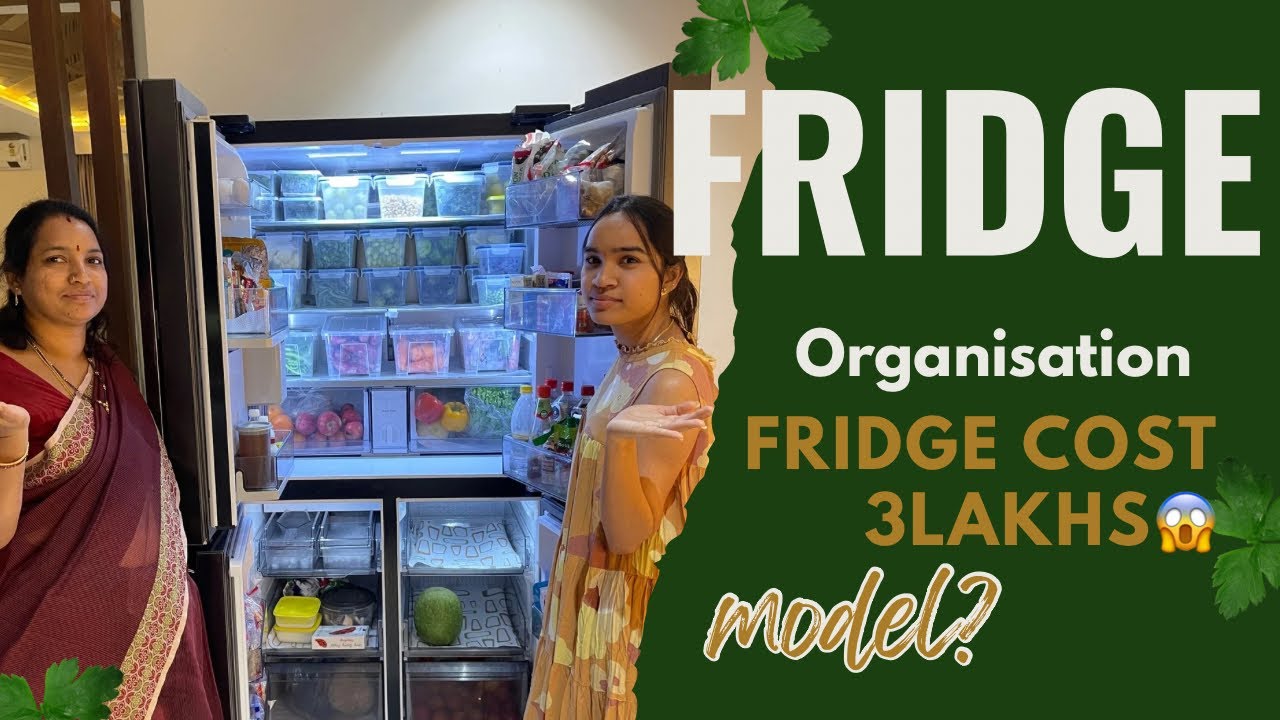 Our Fridge Organisation 🤗|Our 3 Lakhs Fridge😱|Cleaning is Therapy🤗😊