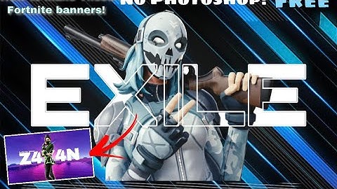 How to make cool Fortnite banners (No Photoshop Needed) (Esports) IOS +Android Easy