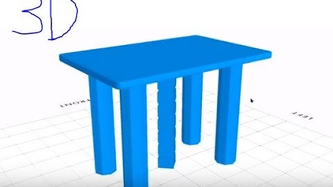 How To Make A 3D Table.