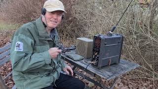 WW2 German  Panzer radio  Feldfu.f in use.