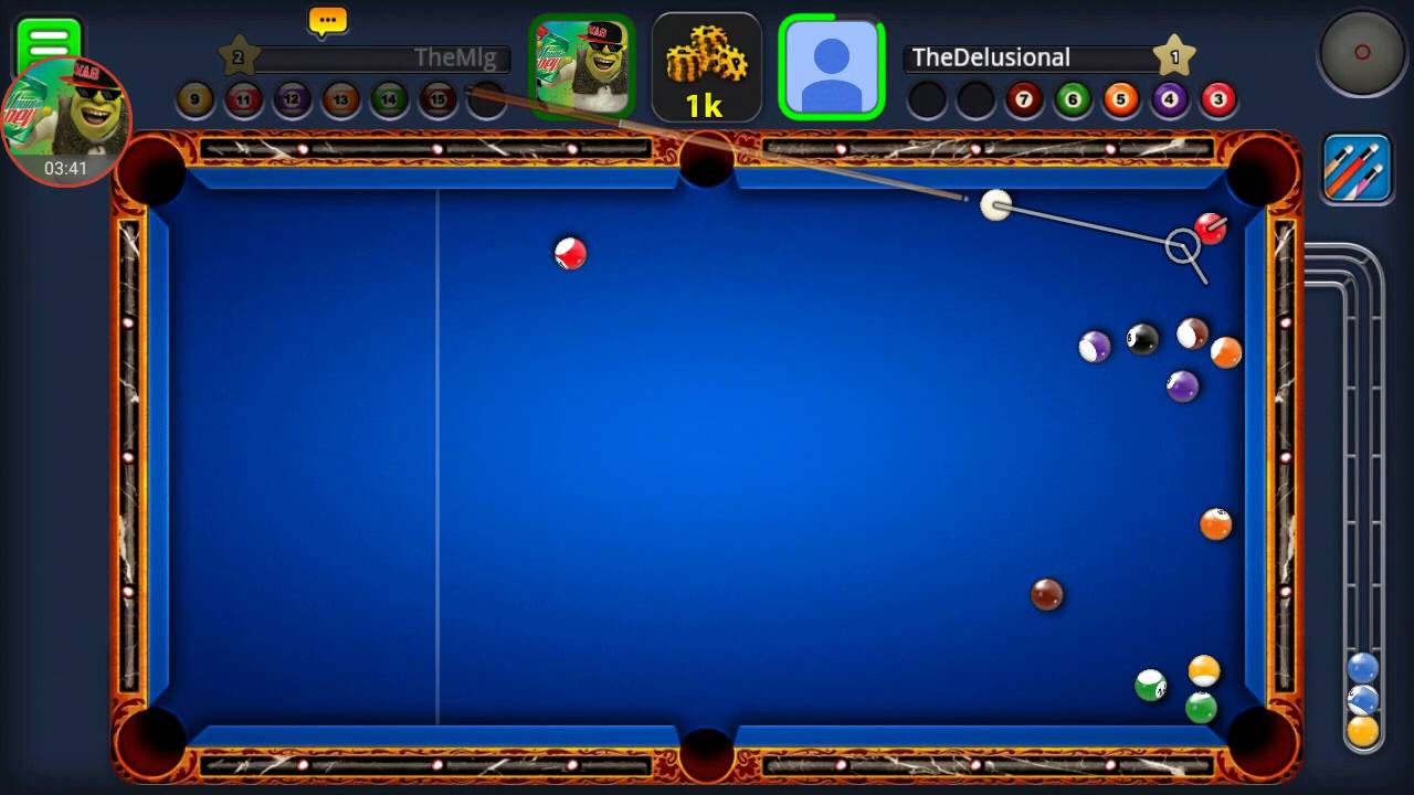 Playing 8 ball pool - YouTube