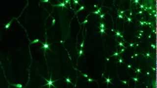 LED Icicle String Christmas Lights 480Leds, 8Mts, 80 Strings 8 Flash Modes Green