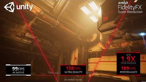 AMD FidelityFX Super Resolution Unity HDRP FSR Performance Demo