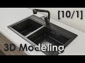 3D speed modeling Kitchen SINK  [10/1]