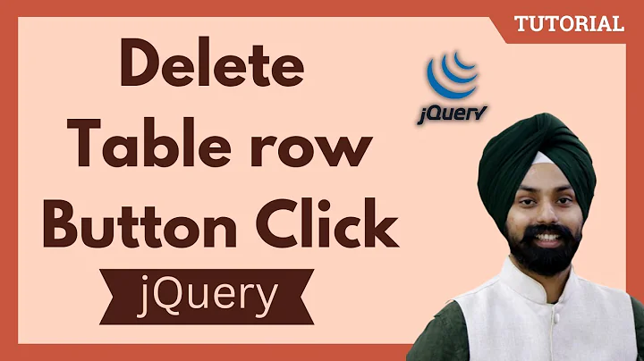 jQuery - Delete / remove table row on button click