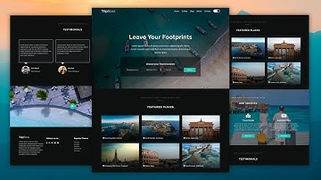 How to Create A Dark Mode - Travel Website Using HTML, CSS & JS | Part 6