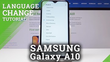 How to Change Language in SAMSUNG Galaxy A10 - Language List