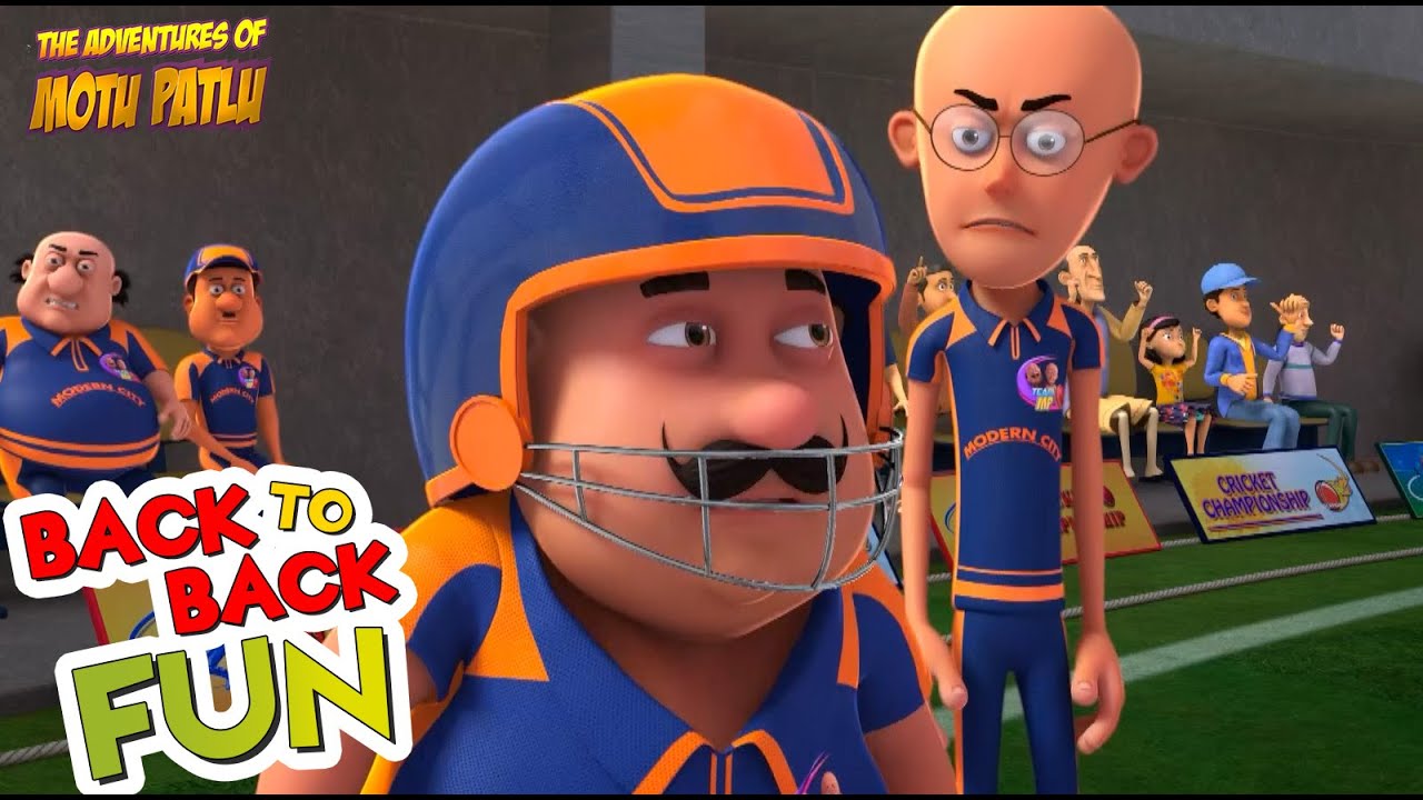 Motu Patlu :Motu Ka Cricket Match | Back To Back Fun 2025 | S10 | Cartoons For Kids