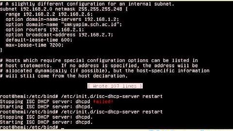 konfigurasi dhcp server di debian 6 (episode 5).avi