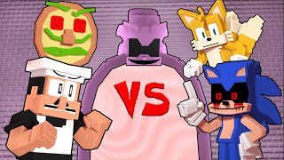Peppino Vs Sonic.exe | Pizza Tower - EXE level - Animated