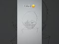 How to Draw Ken Kaneki in 10sec, 10mins, 10hrs #shorts