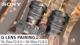 New G Lens Combo: 16-25mm F2.8 G & 24-50mm F2.8 G