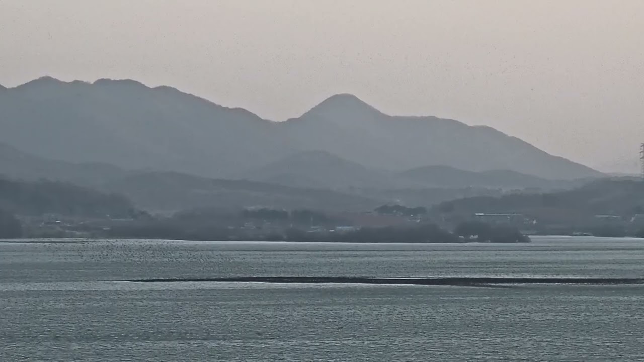 엄청난 강풍에 힘겨운 가창오리 날개짓