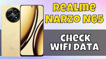 Realme Narzo N65 Check Network or Wifi data Usage || How to check Wifi data || Network settings