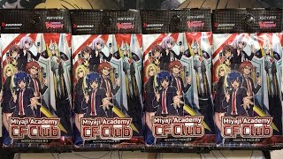 Opening My Cardfight Vanguard Miyaji Academy CF Club Sneak Preview Booster Packs