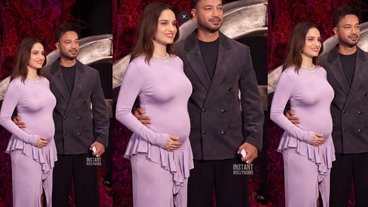 Ankita Lokhande 4 Months Pregnant Trying to Hide Her Baby Bump With Husband Vicky Jain