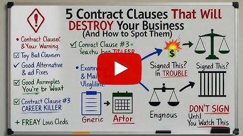 5 Contract Clauses That Will DESTROY Your Business (And How to Spot Them)