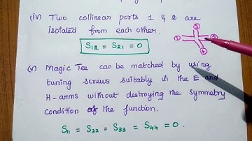 Magic Tee - Hybrid Tee - Applications - Derivation of S- Parameters