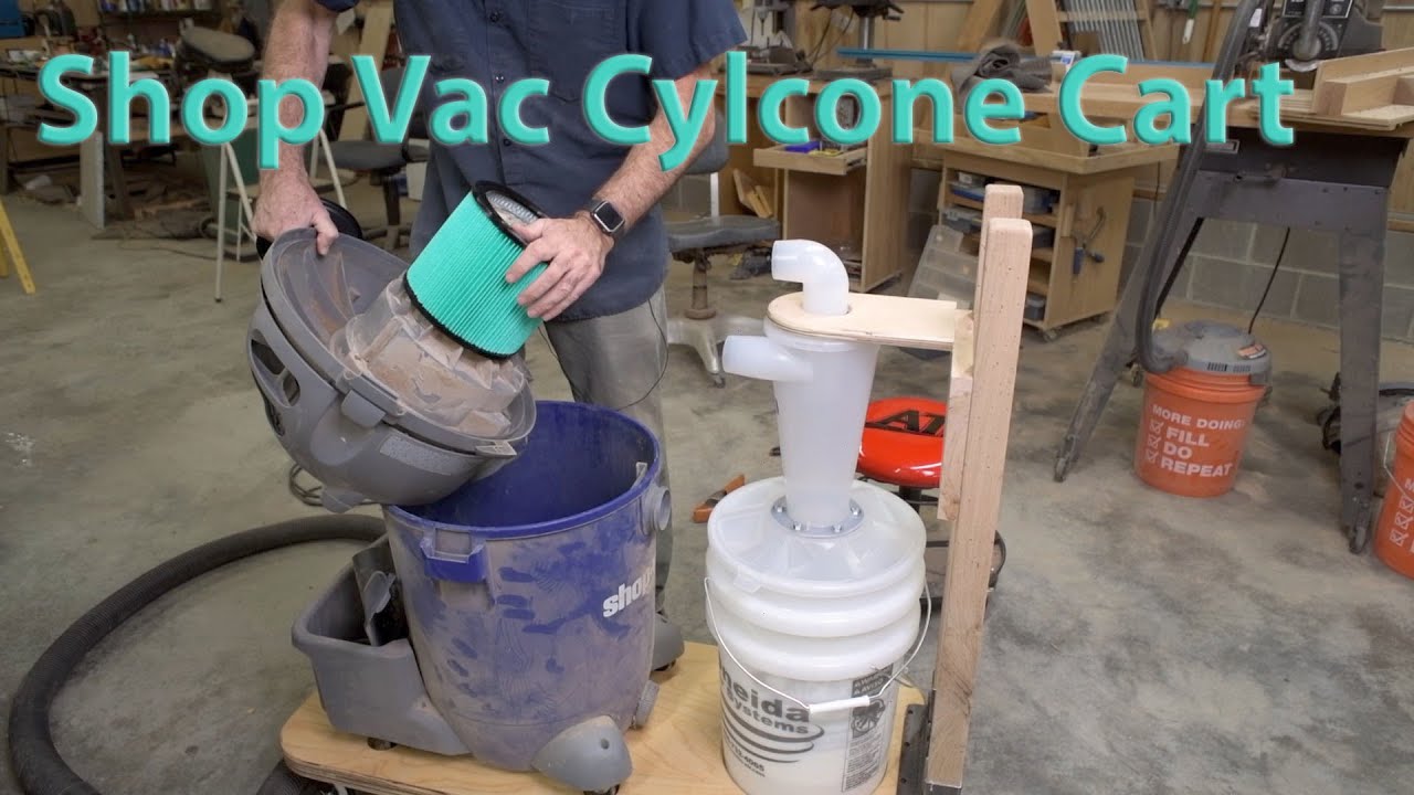 Vacuum Cart with cyclone separator