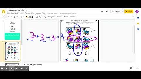 Spring Logic Puzzles - Google Slides