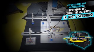 DTF Intelligent Heat Press Carousel: Lightning-Fast, Completing Heat Press in Just 3 Seconds!