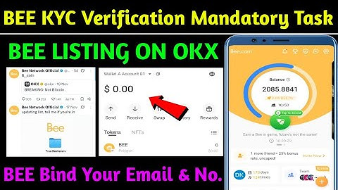 🎁Bee Network KYC Verification Before Mandatory Task | Bee Network Listing On OKX | Bee New Updates