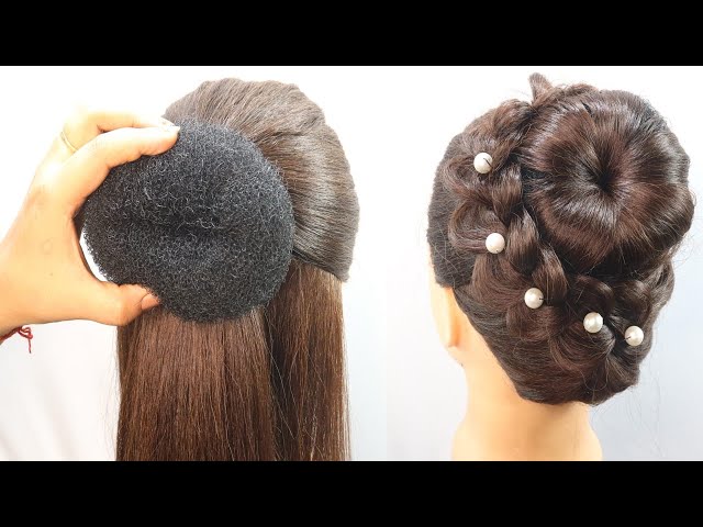 easy hairstyle for everyday use | beautiful pearl hairstyle with trick | new hairstyles