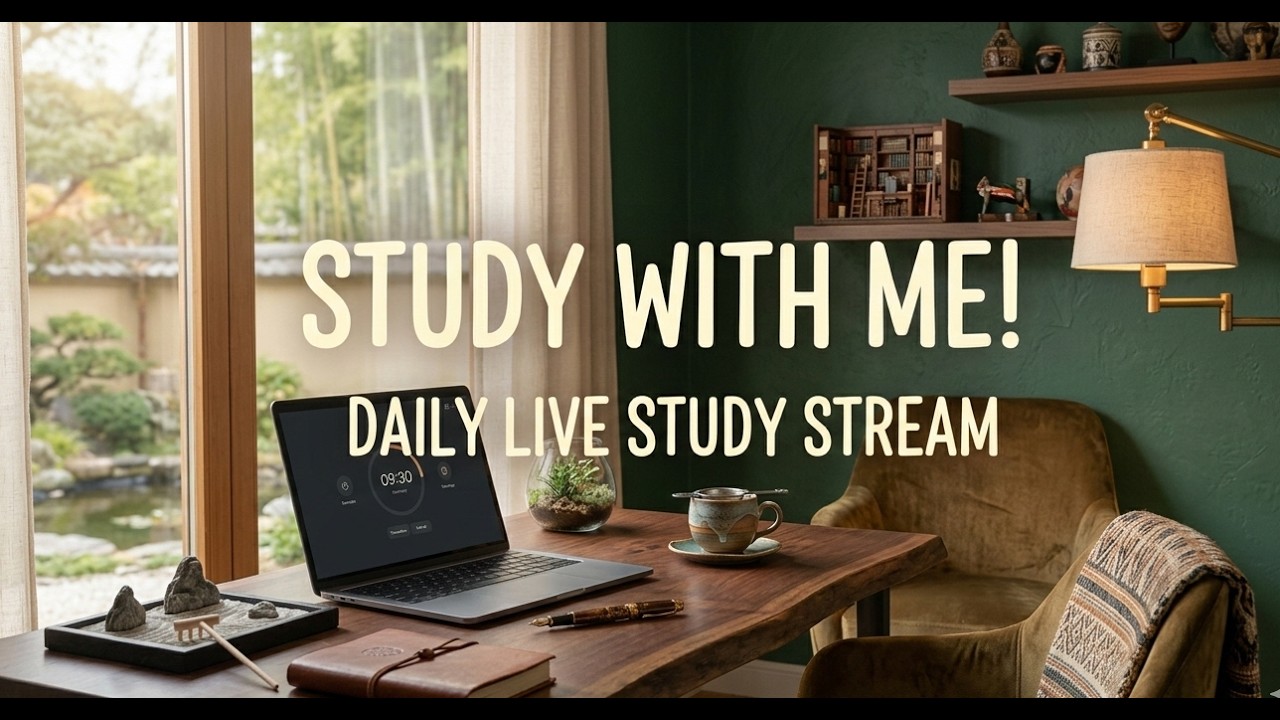 Let’s Study Together LIVE (10 Hours) ✨ | Deep Focus | Exam Season
