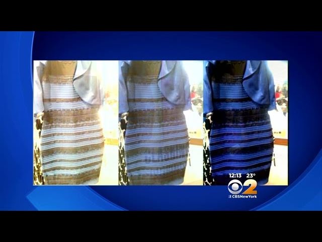 blue or gold dress