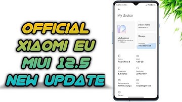 Xiaomi EU MIUI 12.5 OFFICIAL UPDATE | Damn New Features ft. Redmi Note 8 & some other Devices....!!
