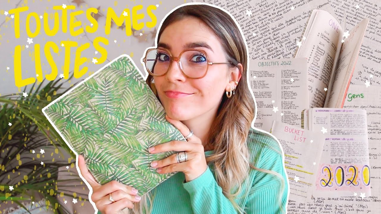Tout sur mon CARNET DE LISTES (+ plein plein d'idées)