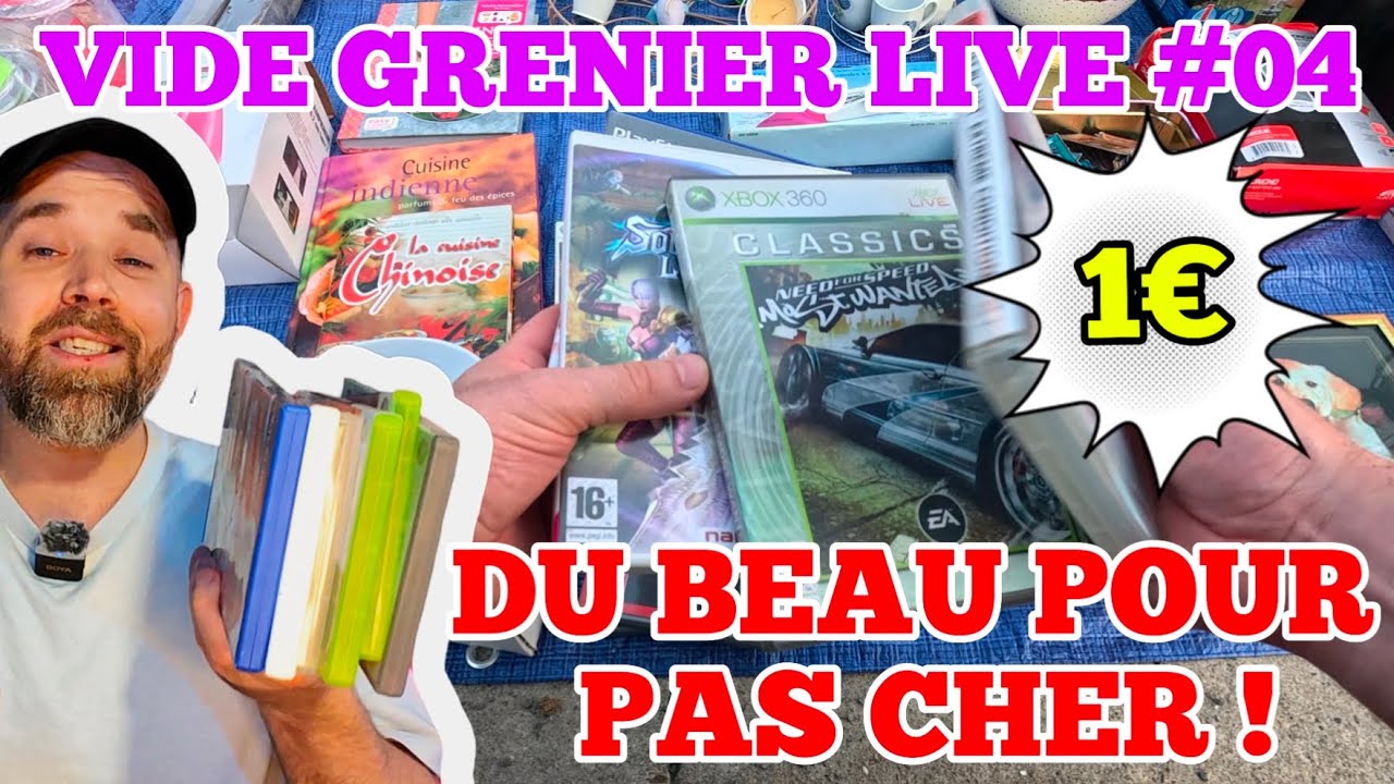 De Belles trouvailles pour vraiment pas cher ! Vide grenier live #04 